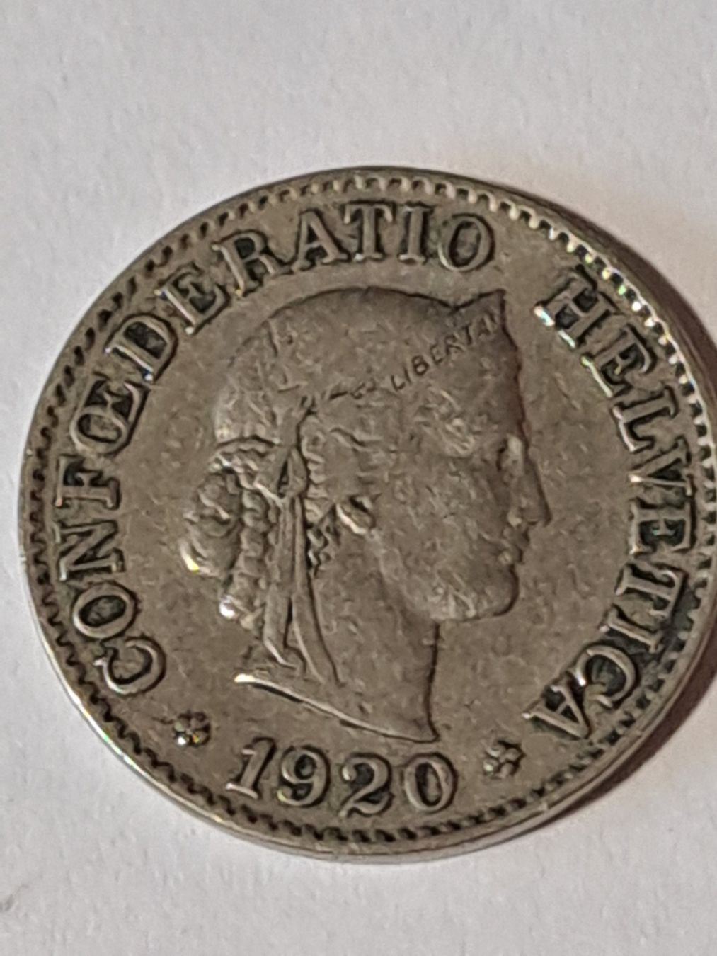 Tutti le monete: 10 Rappen 1920 – Usato da Bitsch venduto da jajo79076 1
