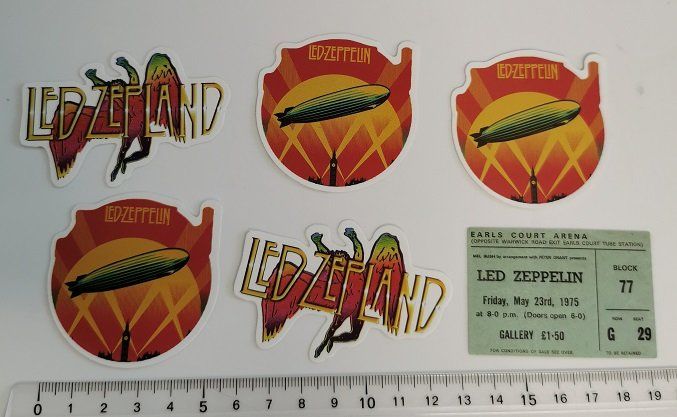 Led Zeppelin - 6 Sticker (Neu (gemäss Beschreibung)) in Wilen b ...