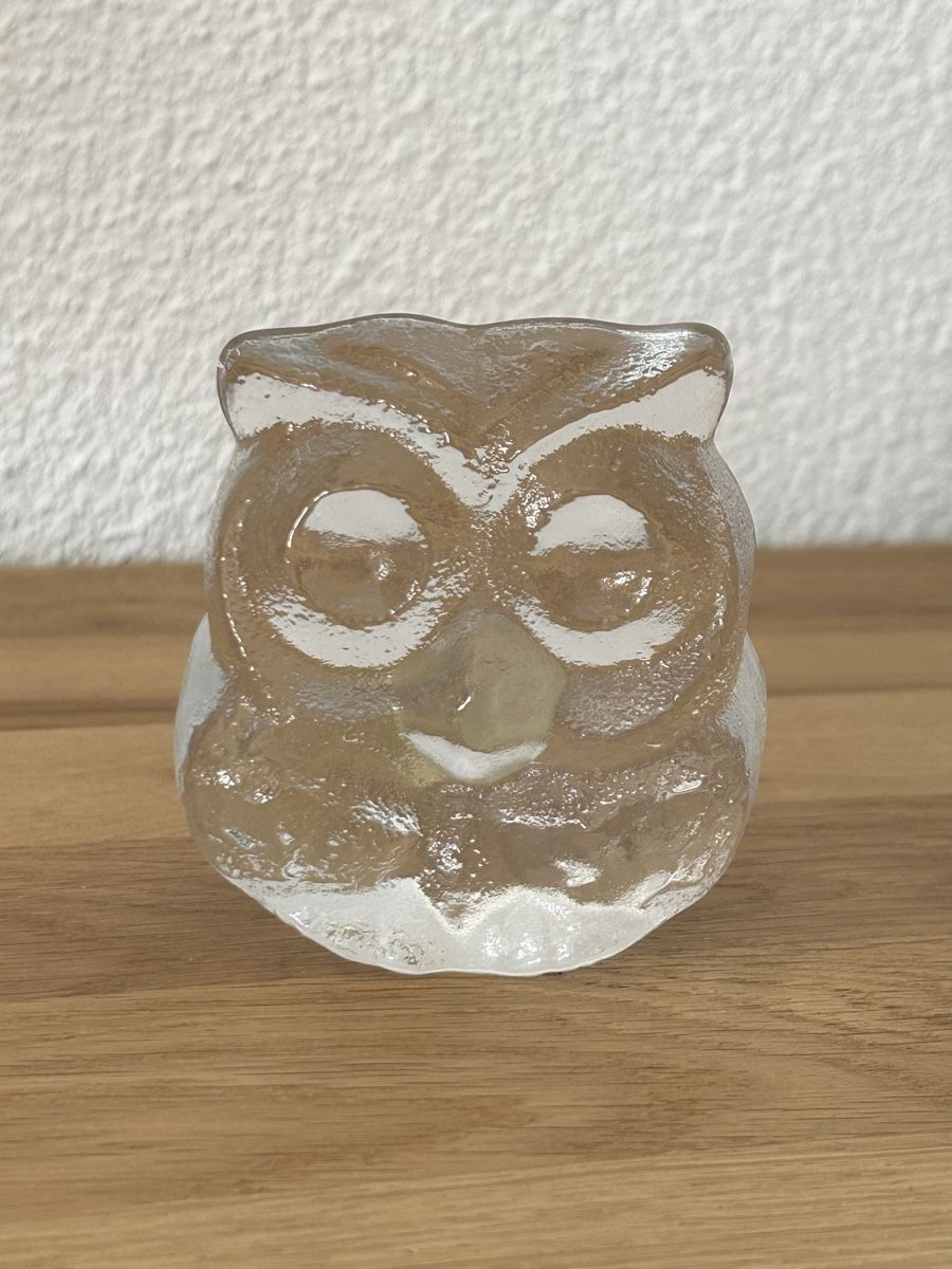 Statuette: Riedel Kristall Eule Glasfigur Briefbeschwerer – Usato da Wettingen venduto da Mmccl 3