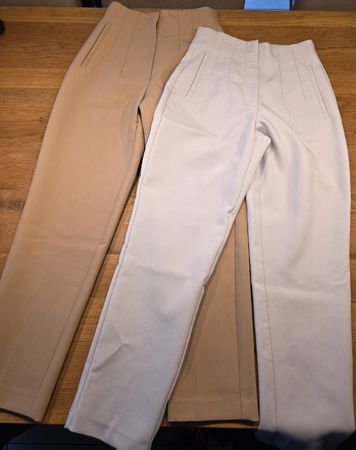 2 Zara Hosen Set Beige und Hellblau / Grösse XS 