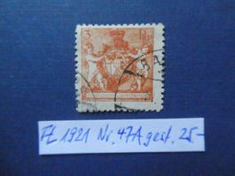 FL 1921 Nr. 47A gestempelt