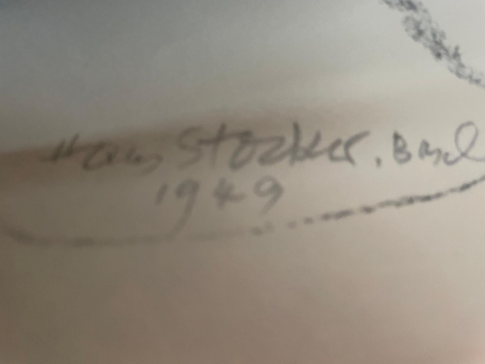 Foto & Immagini: Hans Stocker, Basel 1949, Kohleskizze – Usato da Ebnat-Kappel venduto da carastellabella 1