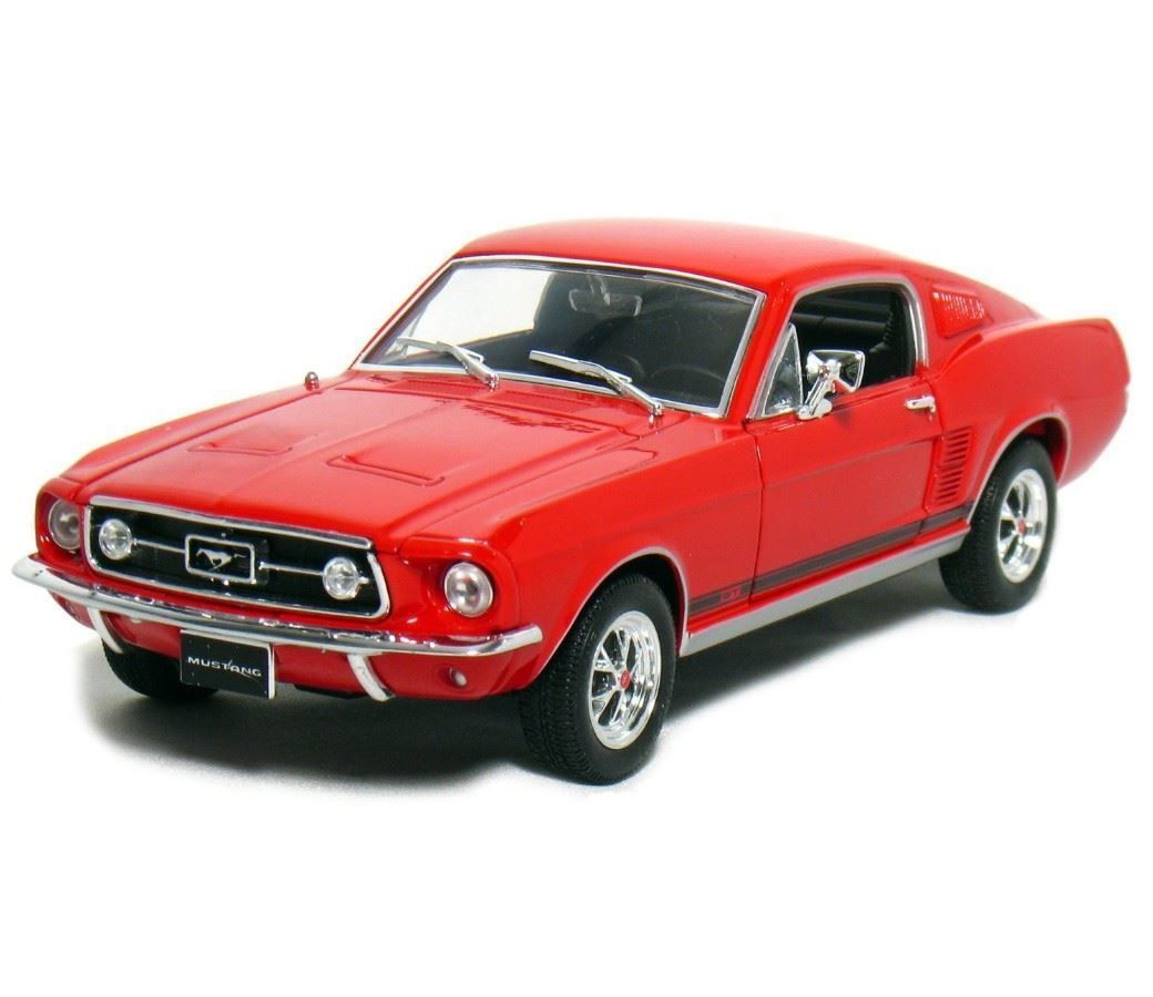Ford Modellautos: Ford Mustang GT Fastback 1967-1968 rot / Decor         1:24 – Neu und originalverpackt aus Gerlafingen von espero88 4