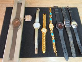 Uhren Konvolut Vintage Quartz 8 Stück Bastlerlot