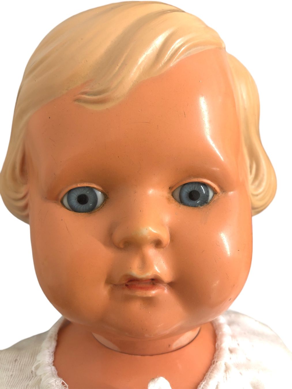 Bambole: antike Puppe, Celluloid, 48 cm gross – Usato da Pratteln venduto da Dollshop 1