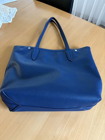 Schöne blaue Handtasche/Shopper - ideal für den Sommer!