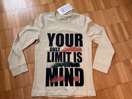 Langarmshirt mit Spruch "YOUR ONLY LIMIT IS YOUR MIND"Gr.128