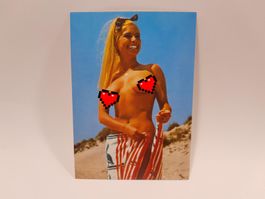 Vintage Pin Up Postkarte / Ansichtskarte - Ingrid Steeger