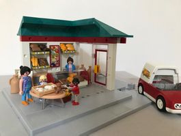 Playmobil Bäckerei mit Auto und vielen Zusatzteilen