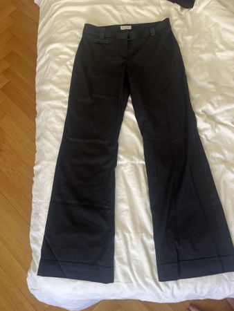 Pantalon femme Massimo Dutti noir rayé taille 40