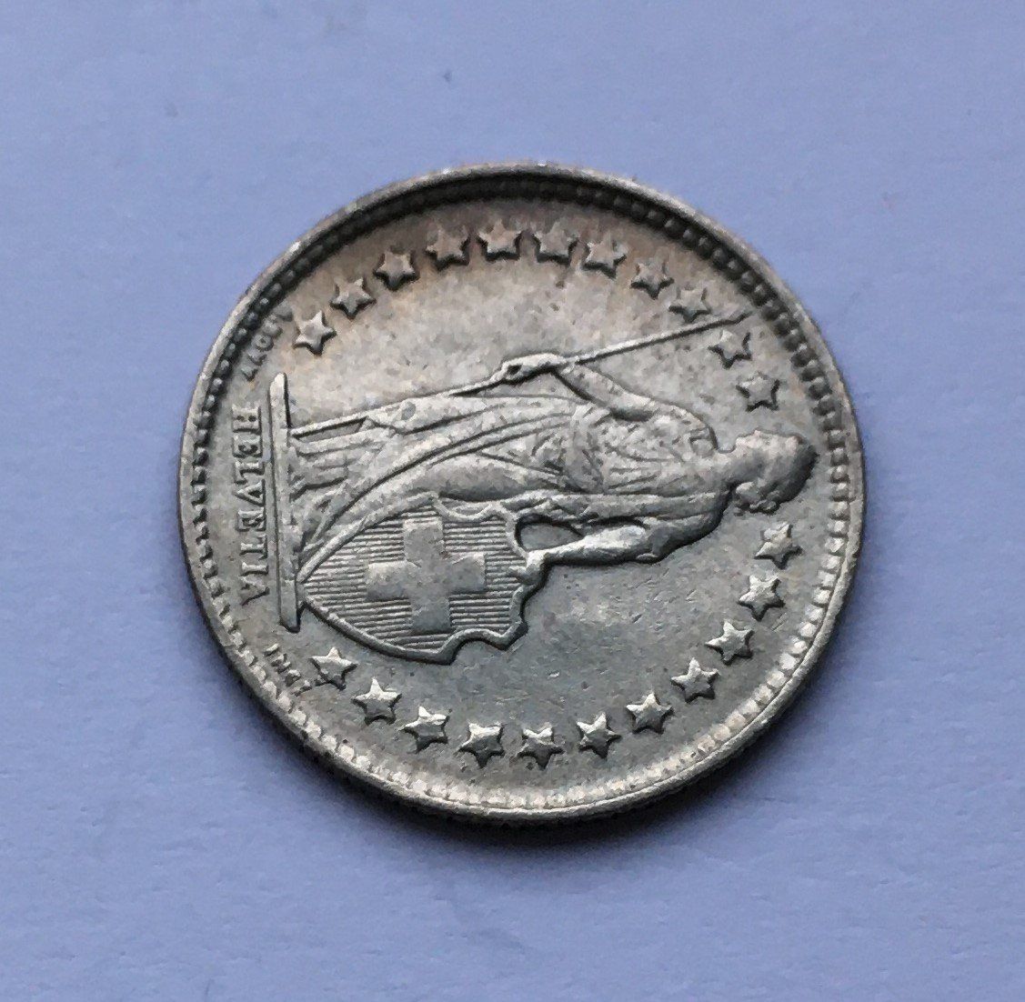 Tutti le monete: 1920 50 Rappen Silber – Usato da Kirchberg SG venduto da Helveticus00 2
