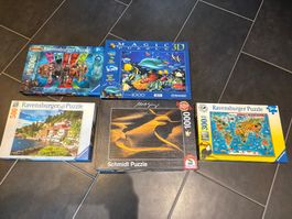 Ravensburger, Clementoni, Schmidt Puzzle 5 Teile