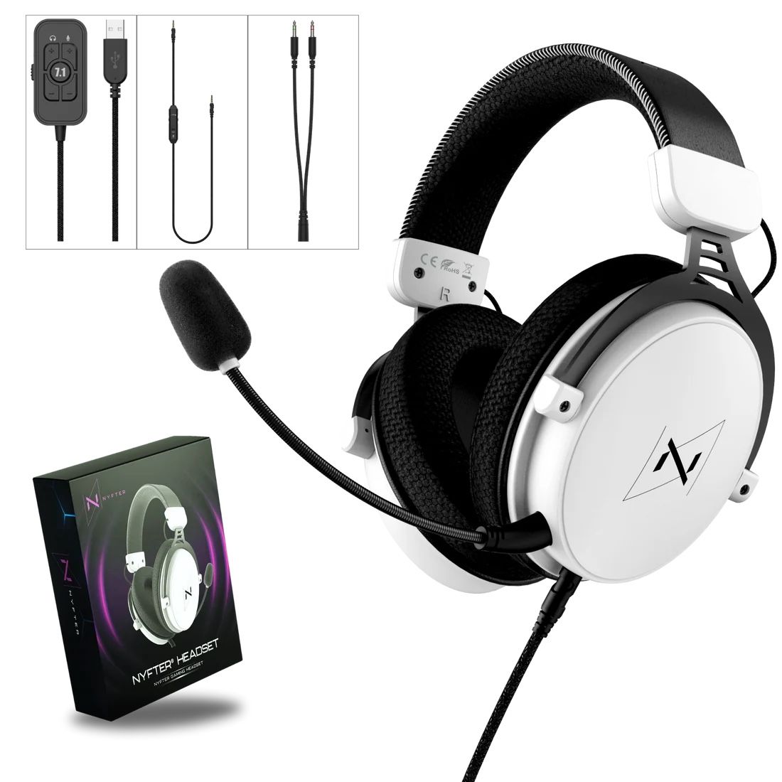 Kopfhörer: Nyfter® Nyf® H1 Pro Gaming Headset – Neu und originalverpackt aus Rüfenacht BE von lavok