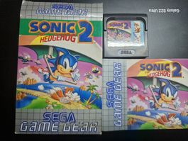 Sonic The Hedgehog 2 Sega Game Gear boîte notice