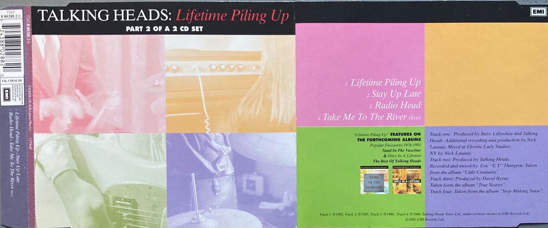 CD: TALKING HEADS - LIFETIME PILING UP – Usato da Poliez-Pittet venduto da Newtown-Records