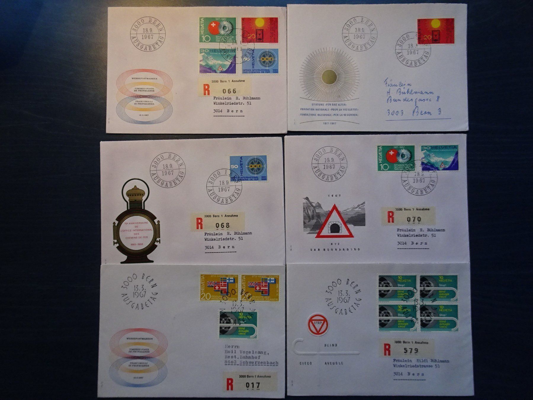 Tutti i francobolli: FDC 1967 – Usato da Aadorf venduto da Chnorli-Furz