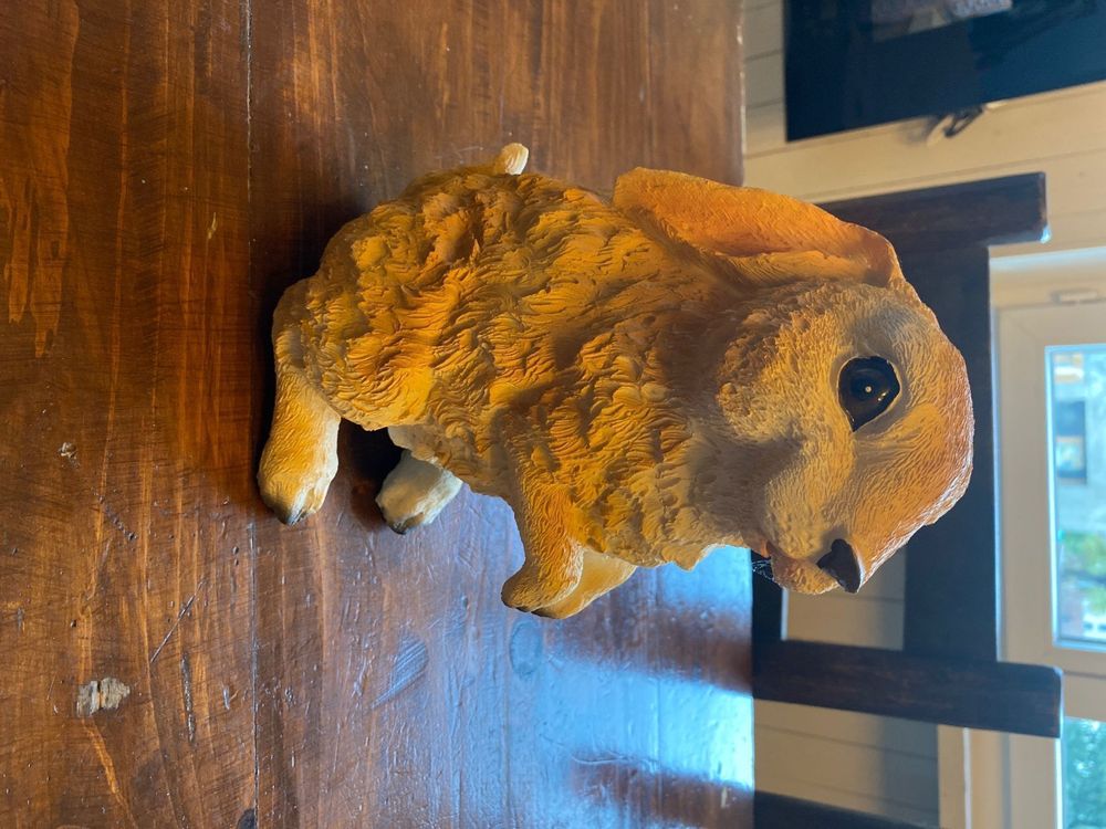 STATUA DI CONIGLIO, Statuetta Di In Resina, Decorazione Di Di Pasqua, Scultura EUR 21,36 - Foto 13