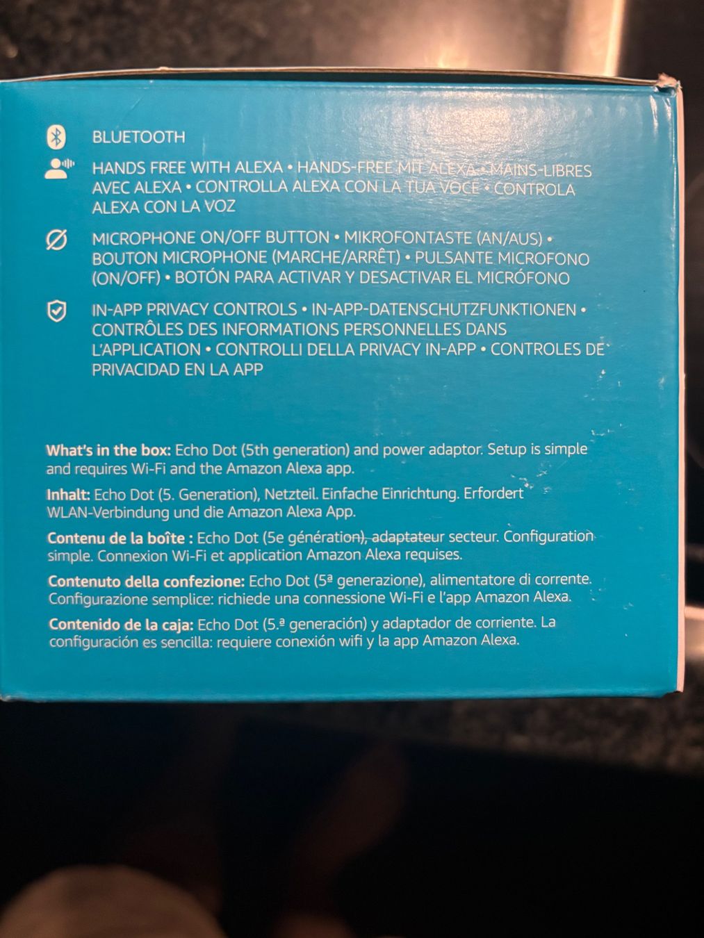 Amazon Lautsprecher: Altoparlante Amazon Echo Dot Bluetooth Nuovo – Neu und originalverpackt aus Zürich von Quesnay 3