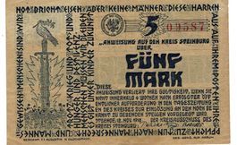 Steinburg 5 Mark 12.11.1918 VZ-VZ+