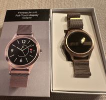 Fitnessuhr mit Full-Touchdisplay roségold neuwertig