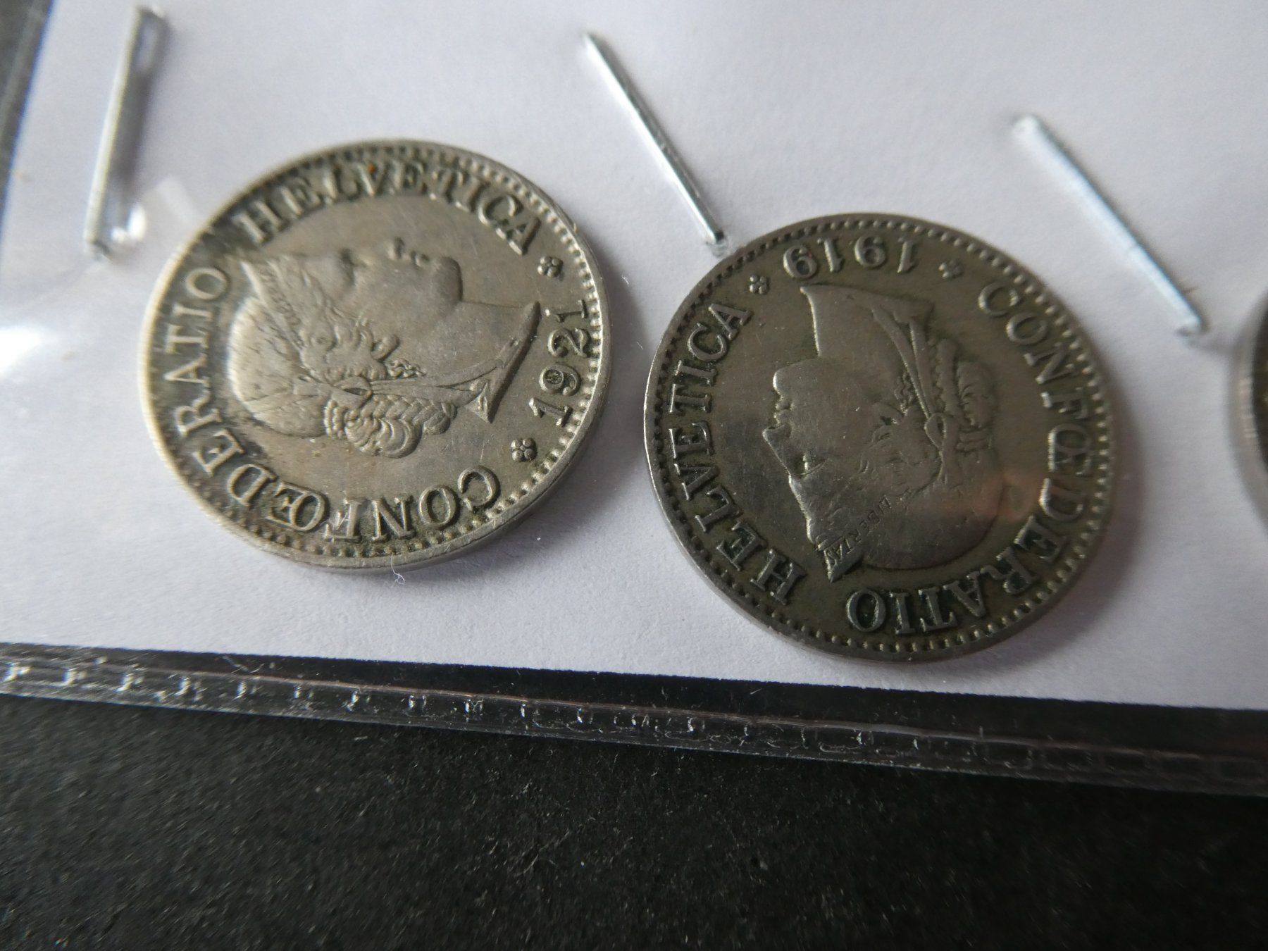 Tutti le monete: Schweiz 1919--1922, 4 alte 10-Räppler – Usato da Hinterforst venduto da Rohusri 1