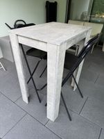 Bartisch Tickton Beton Optik mit 2 Barstühlen Franklin IKEA