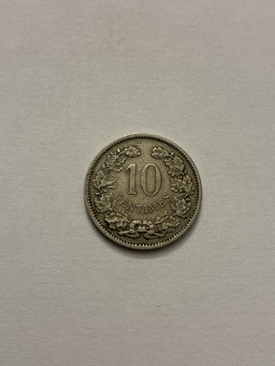 Tutti le monete: Nr. 49: 10 Centimes, Luxemburg, 1901 – Usato da Burgdorf venduto da Yakari5165