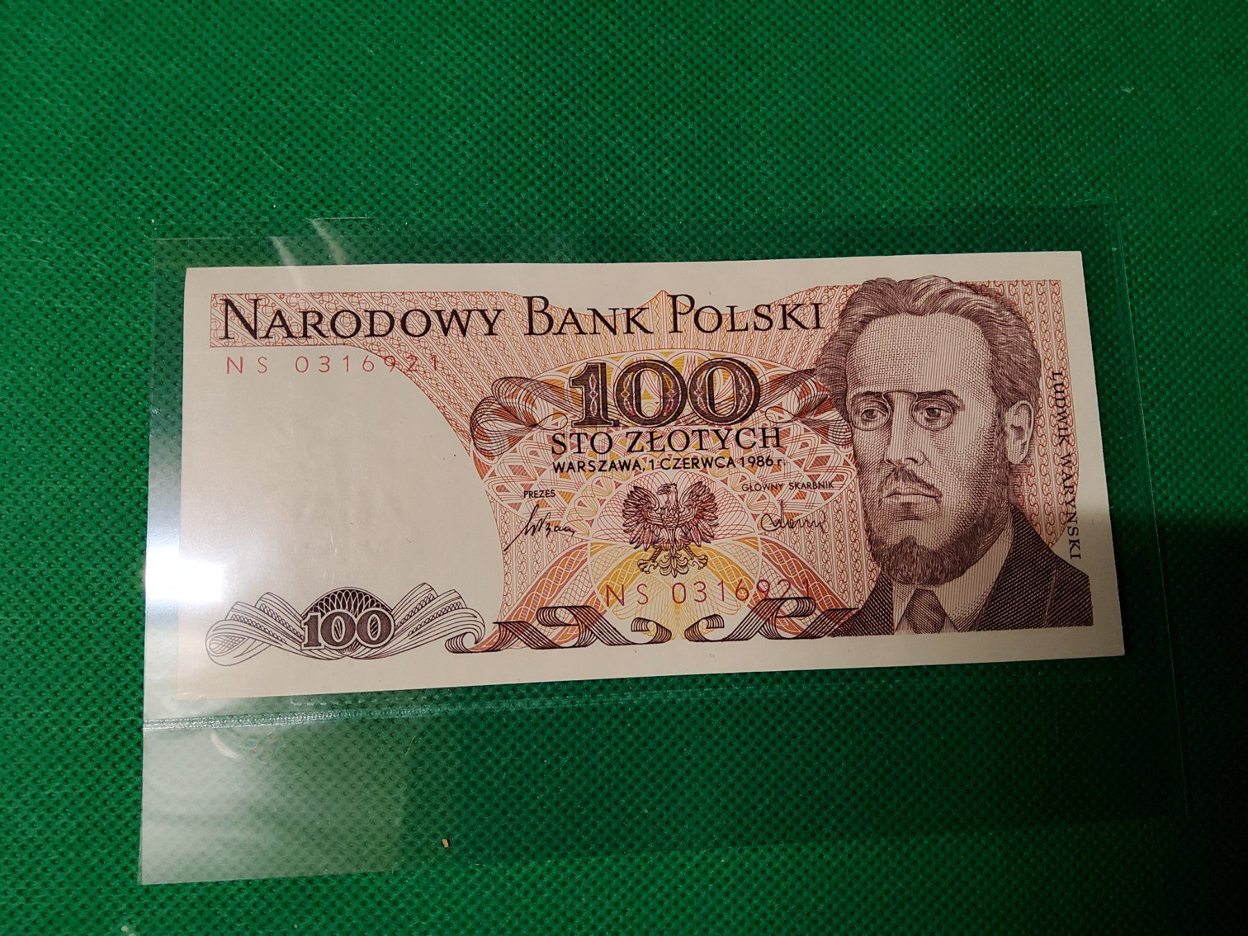 Banconote: Banknote Polski 1986 – Nuovo e nell'imballaggio originale da Herisau venduto da Nluanalucas