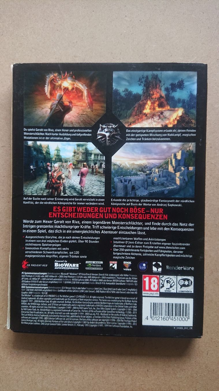 Giochi: The Witcher Enhanced Edition PC  – Usato da Chur venduto da FreakofRarity 1