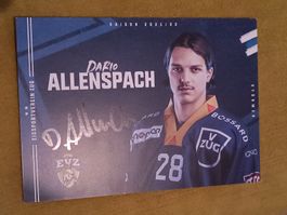 Dario Allensbach - EVZ - original signierte Autogrammkarte