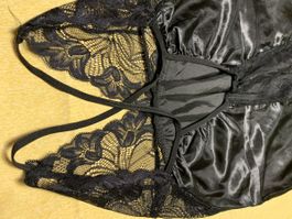 Sexy abito da notte di raso con pizzo-tg S/M- nuovo