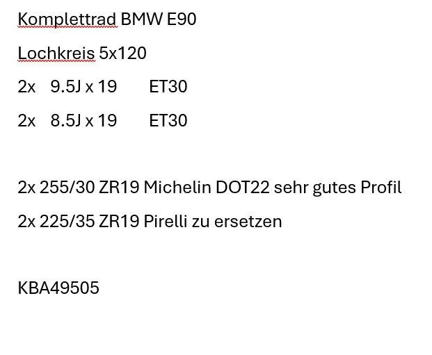 BMW Pneus & Kompletträder: Komplettrad 3er Bmw 92 e91 e90 – Gebraucht aus Dietwil von arb_ds9t 2