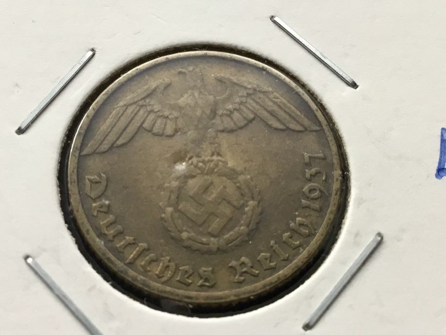 Tutti le monete: Drittes Reich 10 Reichspfennig 1937 D. – Usato da St. Margrethen SG venduto da alfapeugeot10