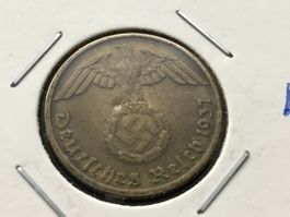 Drittes Reich 10 Reichspfennig 1937 D.