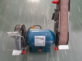 Bandschleifer mit Schleifbock Workzone, top Zustand, 