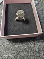 Silberring Gr. 53 mit Strass Kugel - Blickfang!