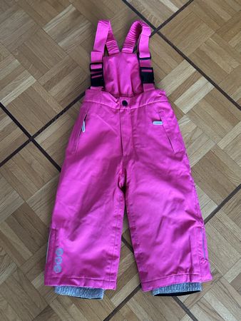 Skihose, Latzhose pink Grösse 86/92 N64