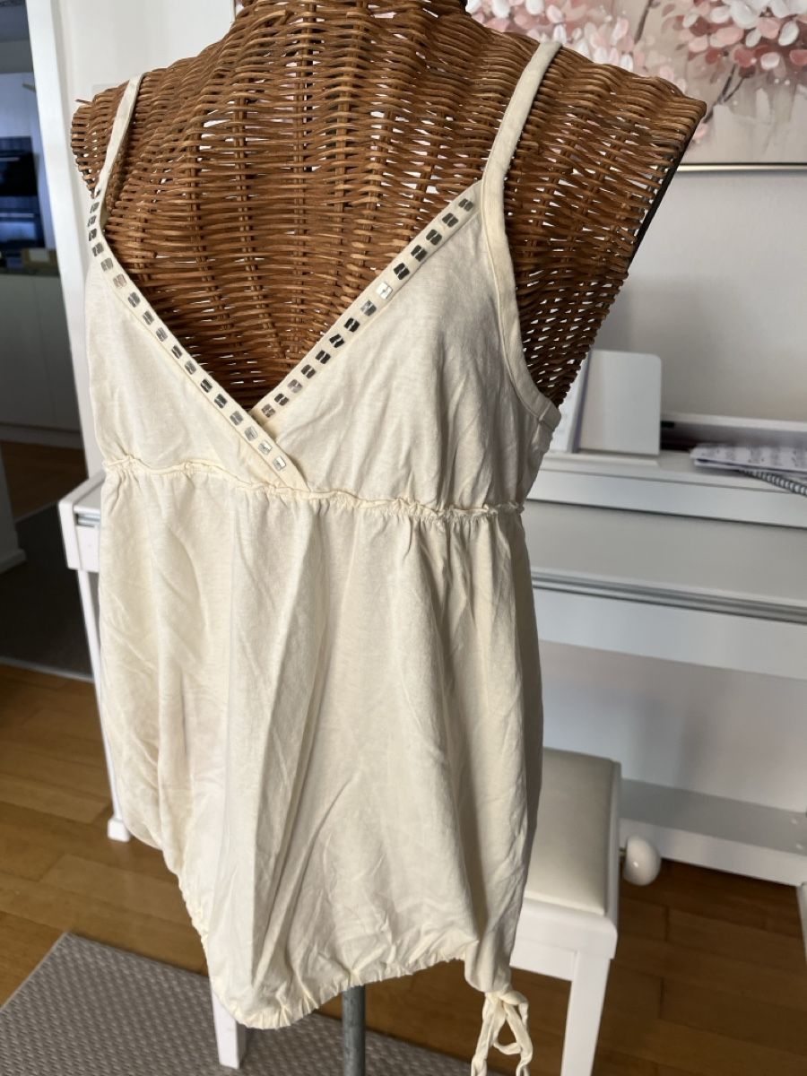 Mango Tops: Trägertop, creme, Mango, M – Gebraucht aus Solothurn von Bobesch08 1