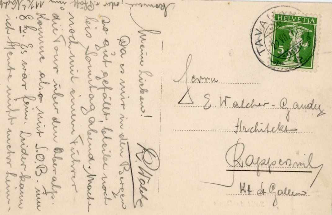 Cartoline postali: Danis-Tavanasa   GR  -   Salid da DANIS      um 1916 – Usato da Brig venduto da Valcards54 1