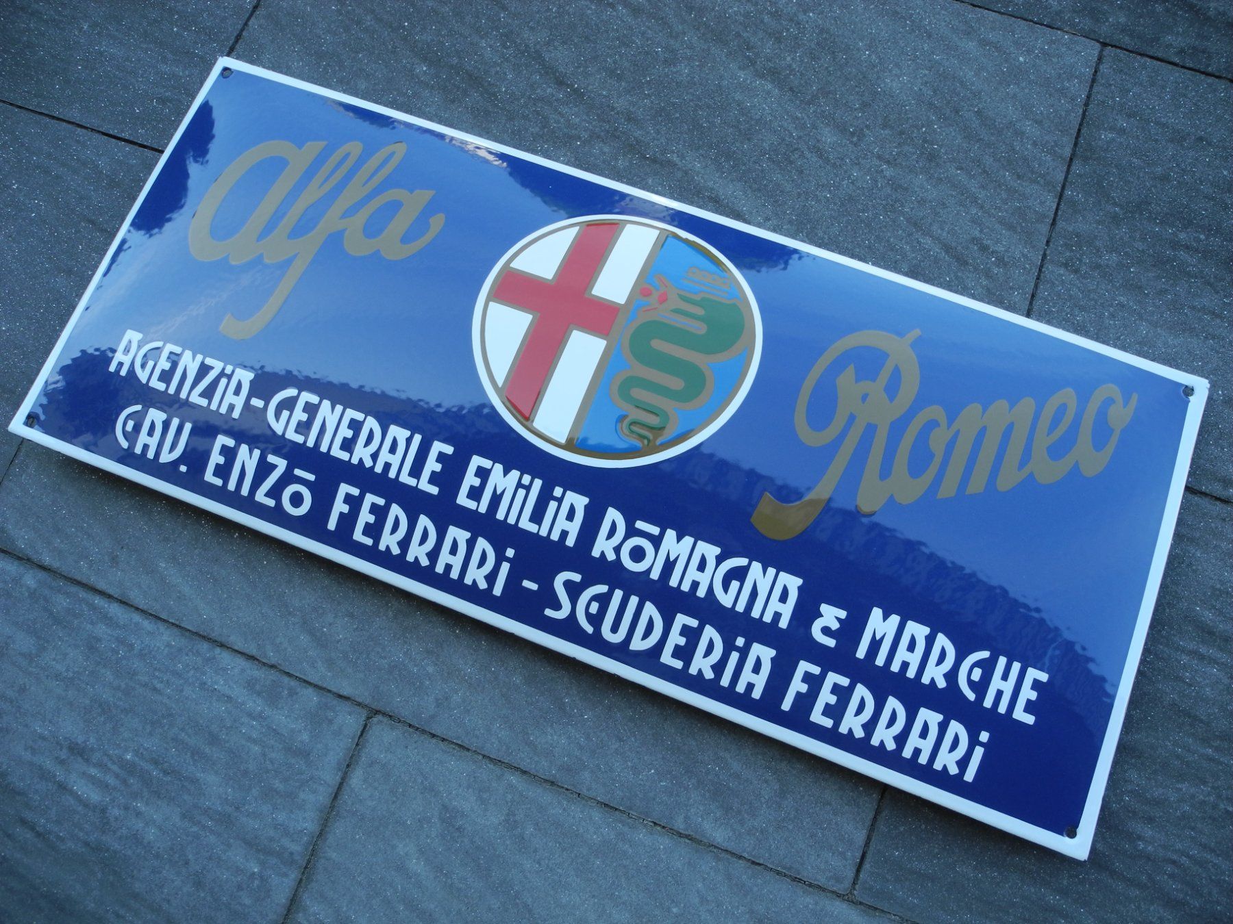 Alfa Romeo Schilder: ALFA ROMEO EMAILSCHILD – Neu (gemäss Beschreibung) aus Reinach AG von Huckleberrysix 2