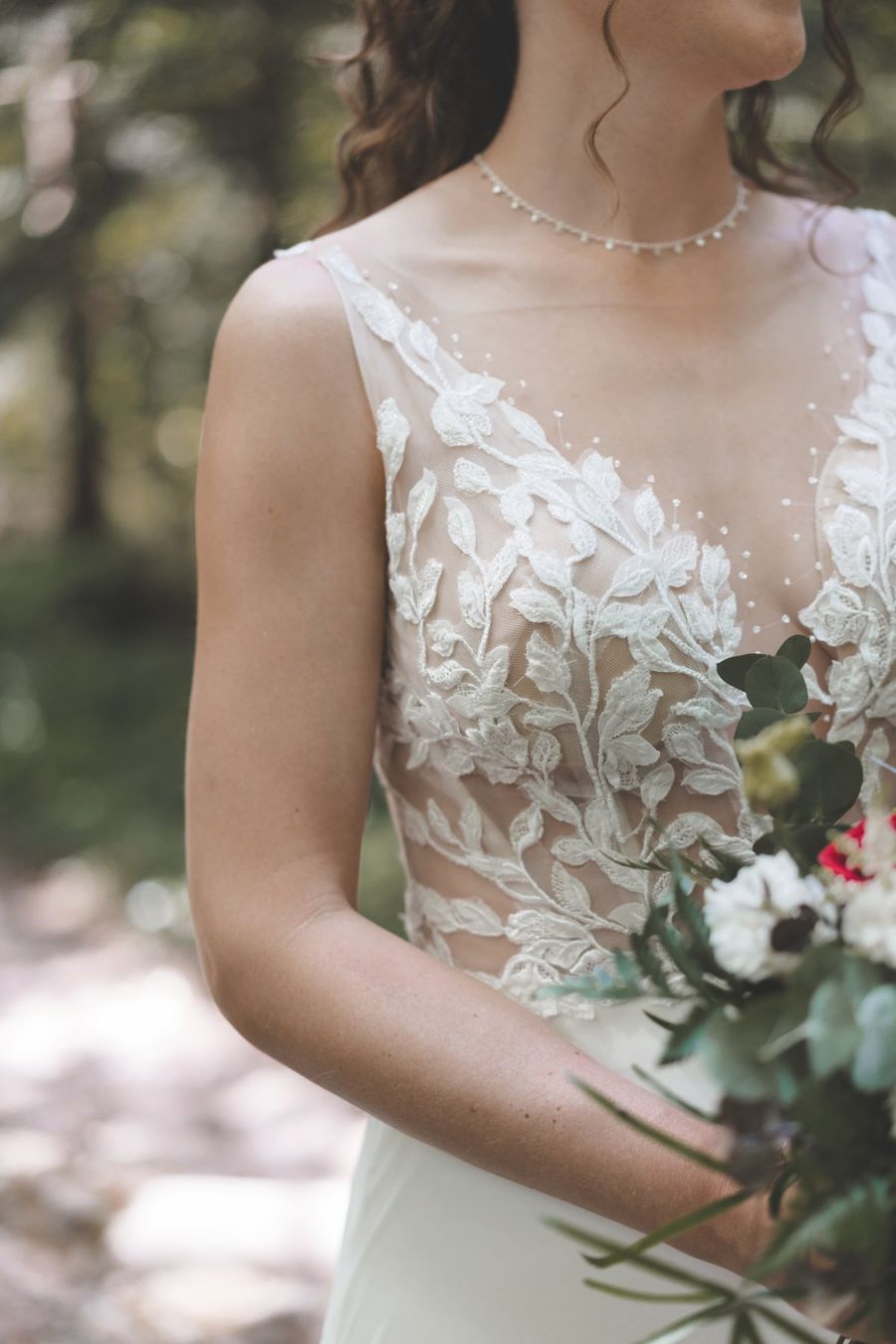 Vestiti: Secondhand Brautkleid Modeca "Raquel", Grösse 36-38 – Usato da Brunnen venduto da Herzig-Brautmode 1