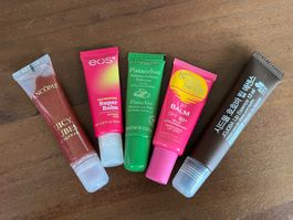 Lancome, Eos, l’erbolario, bondi sands .. lipbalms
