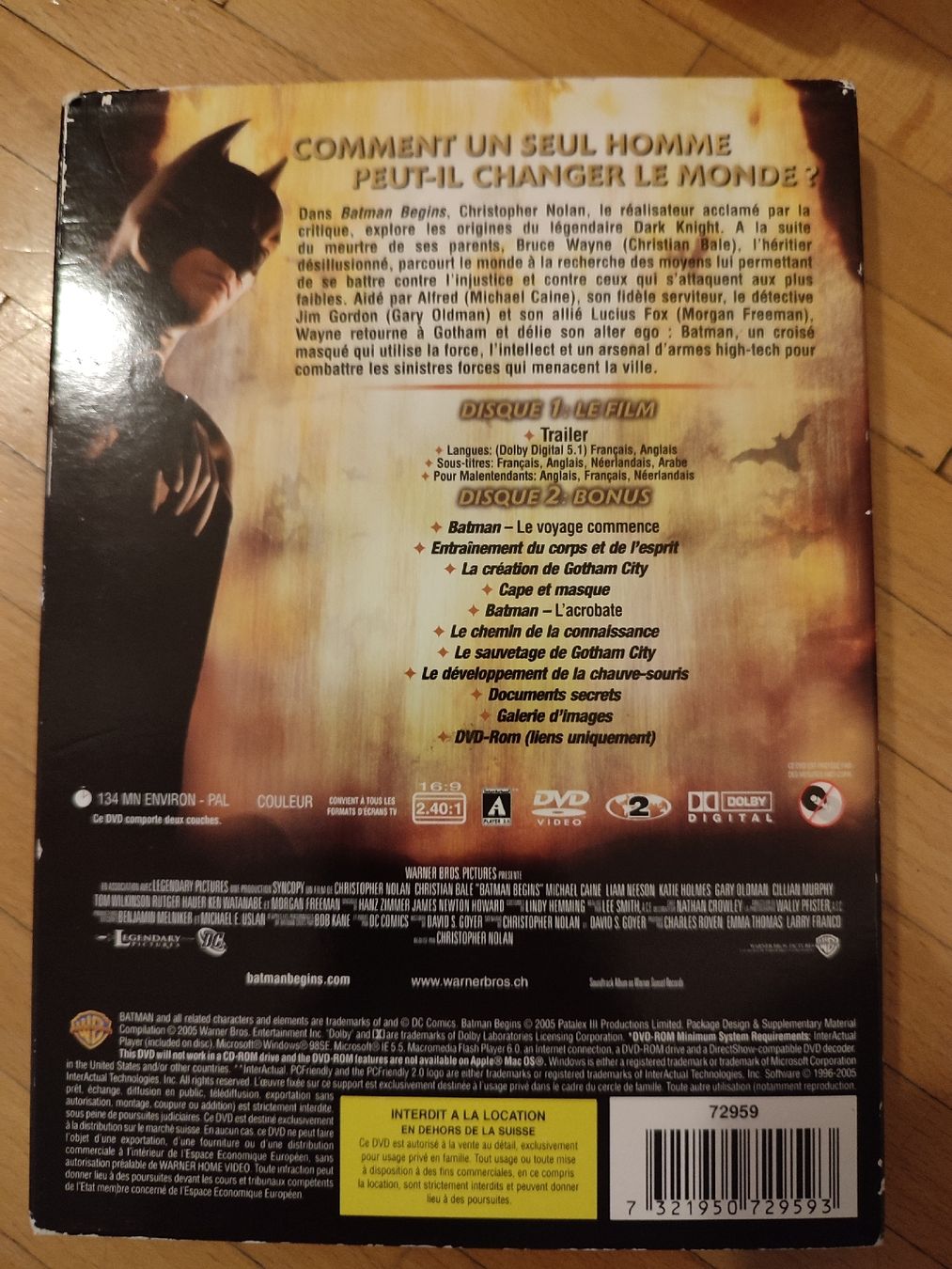 Tutti i DVDs: Edition Speciale 2 disques - Batman begins – Usato da Bougy-Villars venduto da Vogue 1