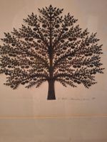 Scherenschnitt Apfelbaum - Elsi Hohl-Lauchenauer, signiert