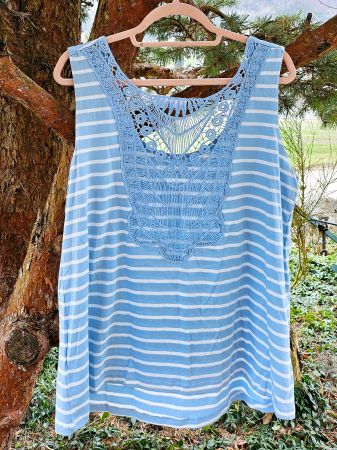 Tanktop /Top Bonprix Bodyflirt,Spitze/speziell,Gr.44/46,NEI