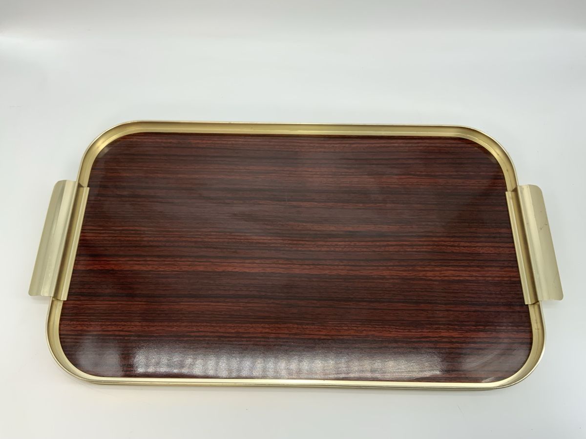 Piatti di portata: Retro Serviertablett, Holzoptik MB Made in Italy – Usato da Erlach venduto da silvia3235 1