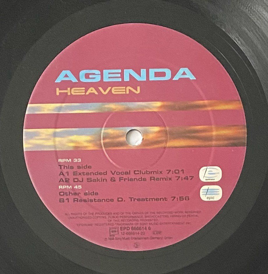Dischi in vinile: Agenda, Heaven (Trance) – Usato da Flums venduto da Empe1 2