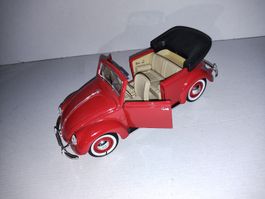 VW Käfer Cabriolet Modellauto, rot, Sammlerstück, Top!