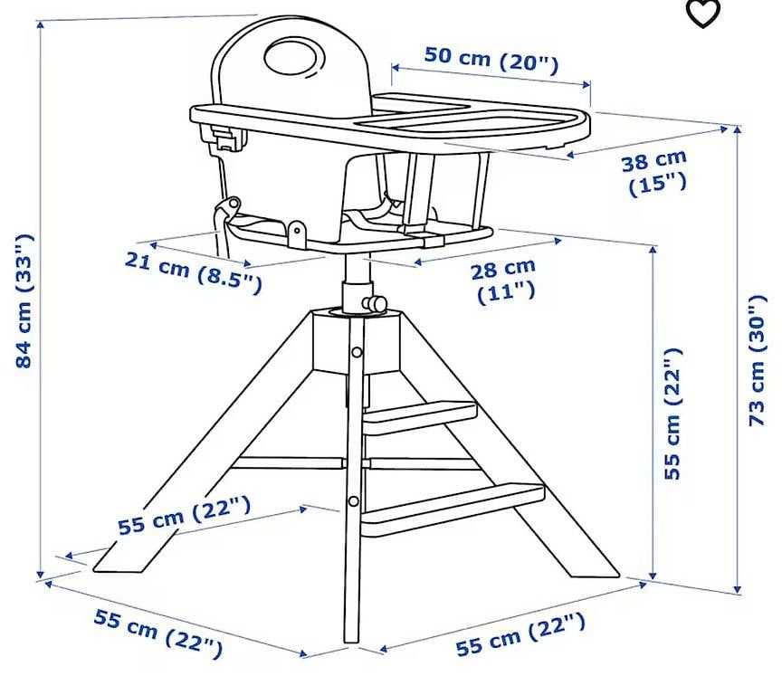 Seggioloni: Ikea Hochstuhl mit Tablett – Usato da Zuzwil SG venduto da Nura88 1