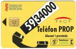 Telefonkarte Spanien CP-114 Telèfon PROP